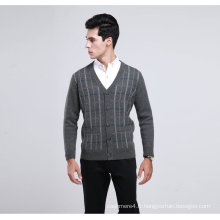 Yak Wool / Cachemire V Neck Cardigan à manches longues Pull / Vêtements / Vêtement / Tricots